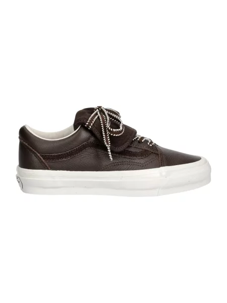 Sneakersy Vans Old Skool skórzane brązowe