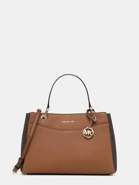 MICHAEL Michael Kors geantă crossbody pentru femei cu imitație de piele May maro