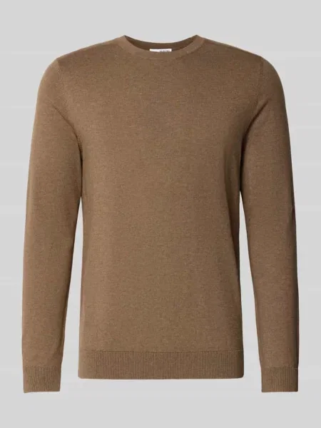 Sweter z dzianiny o kroju regular fit z czystej bawełny model ‘BERG’ Selected Homme