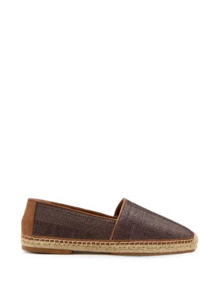 Espadrile Brunello Cucinelli din piele de căprioară maro