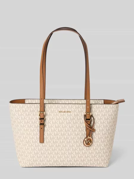Torba shopper z wzorem z logo model QUINN' Michael Michael Kors biała