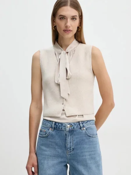 Елек с вълна OUI бежово