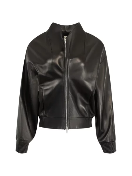 Geanta de piele Khaite negru