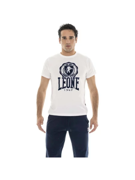 Scurt tricou Leone 1947 cu mâneci scurte alb