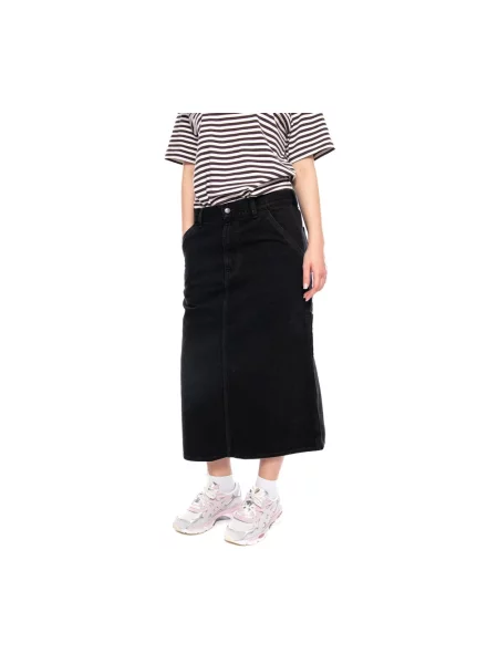 Carhartt WIP W Single Knee Skirt spódnica jeansowa czarna