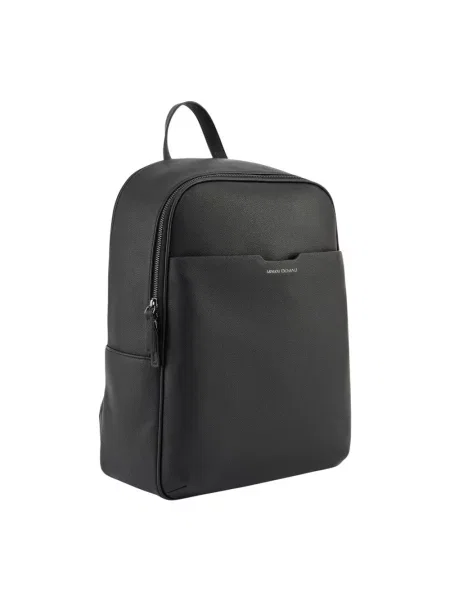 Torba Armani Exchange skórzana czarna