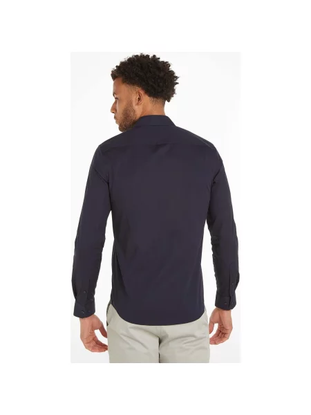 Traper košulja Calvin Klein Jeans puplin plava