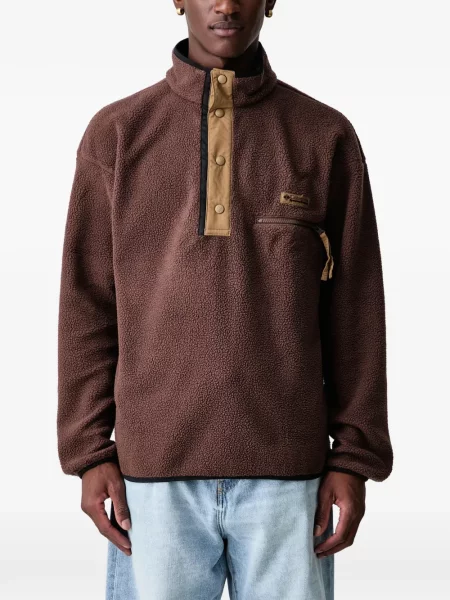 Fleece πουλόβερ Columbia Sportswear καφέ