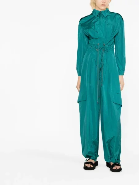 Taft kombinezon Alberta Ferretti s vezicama zelena