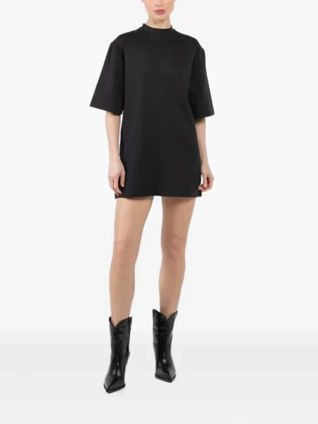 Rochie tip cămașă Wardrobe.nyc de costum negru