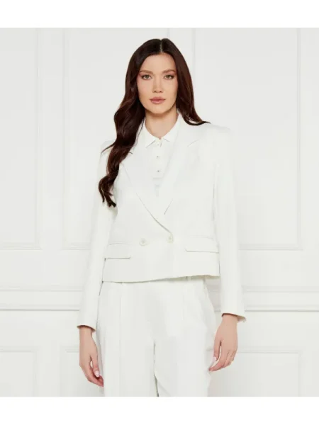 Marc Cain Sacou | Cropped Fit alb