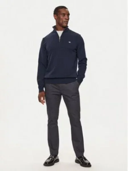 Gant Svetr Casual Cotton Half Tmavomodrá