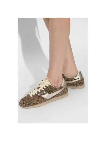 Sneakersy Autry skórzane brązowe