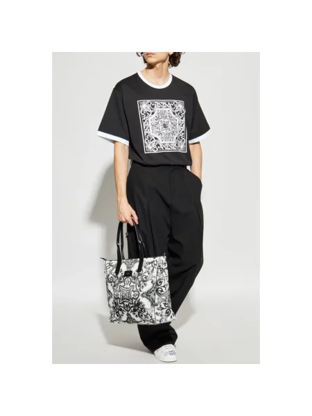 Koszulka Dolce And Gabbana z nadrukiem czarna