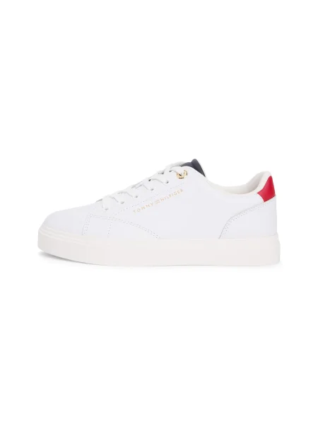 Sneakerși Tommy Hilfiger din piele alb