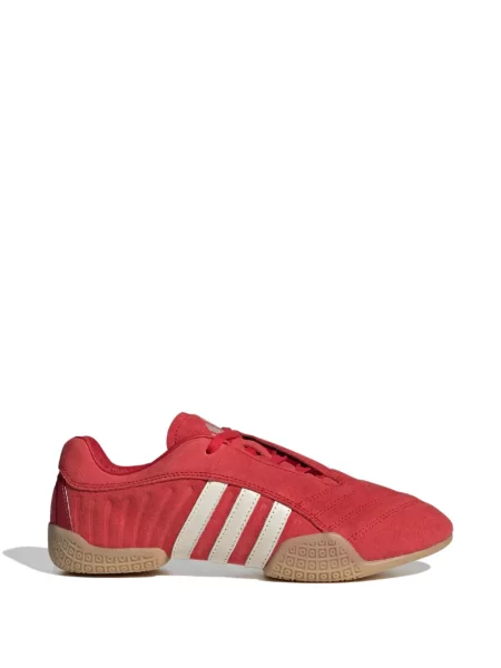Sneakerși Adidas cu șireturi din dantelă roșu