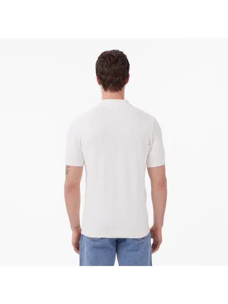Lacoste Sweter biały
