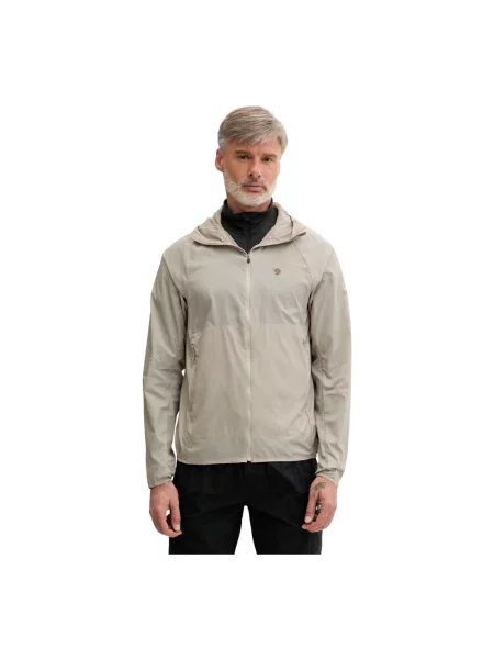 Fjallraven kurtka przeciwdeszczowa Keb Lätt beżowa
