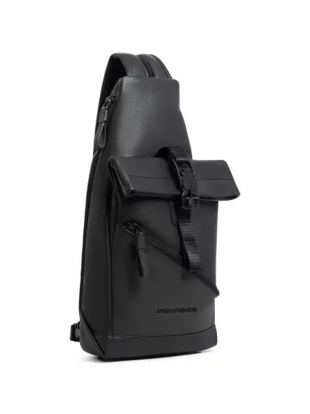 Geantă Piquadro din piele negru
