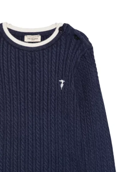Sweter dziecięcy Trussardi niebieski