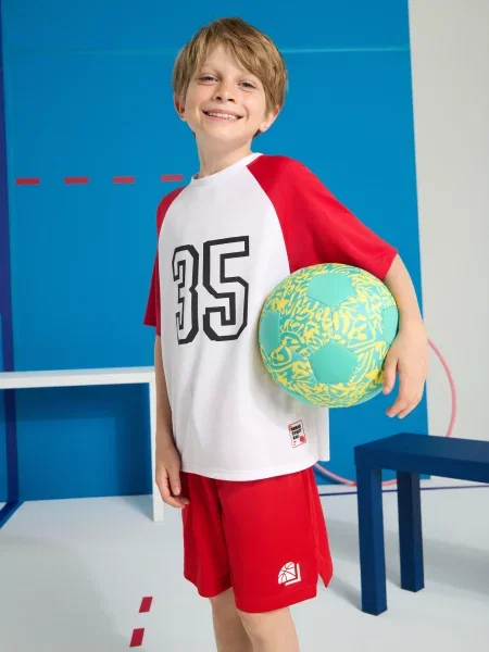 Sinsay Sportovní kraťasy Active červená