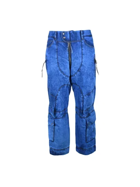 Szerokie jeansy Vivienne Westwood do biegania niebieskie