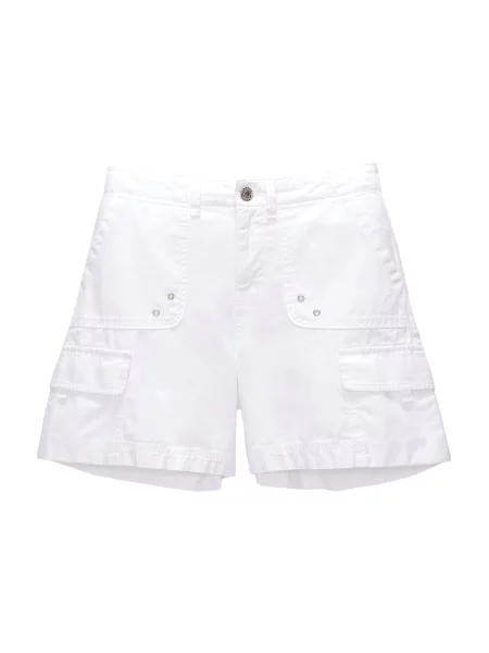 Pull&Bear Pantaloni alb