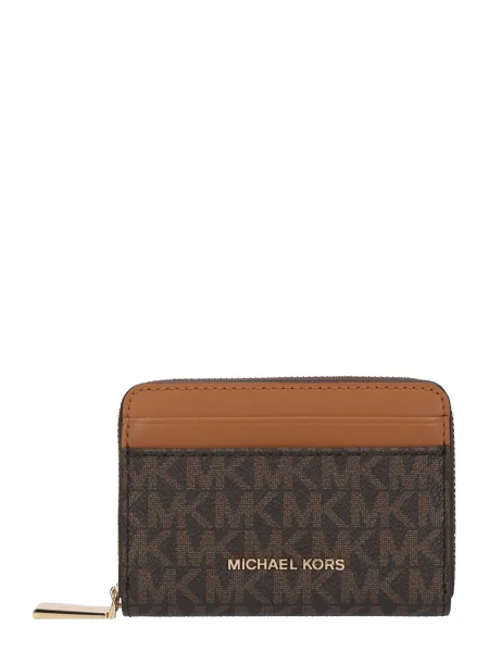 MICHAEL Michael Kors Πορτοφόλι / σκούρο / χρυσό καφέ