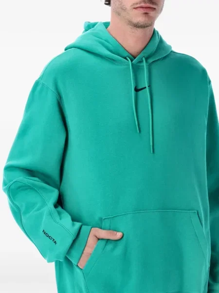 Iš natūralios odos retro stiliaus kelnės Nike apvaliu kaklu ruda