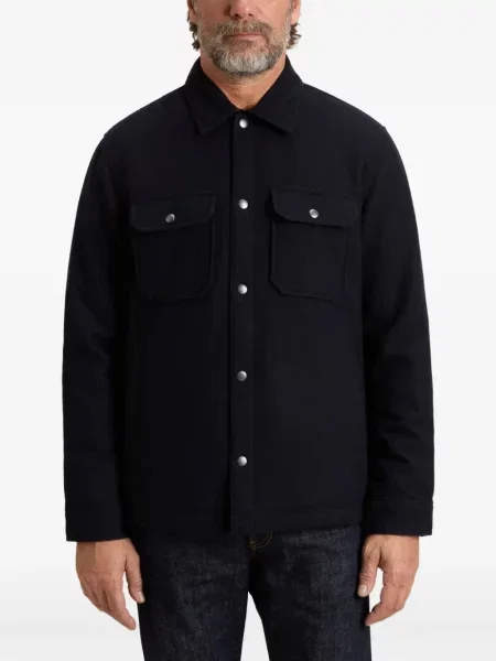 Geacă cămașă Woolrich albastru