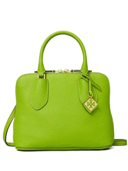 Geantă messenger Tory Burch din piele verde