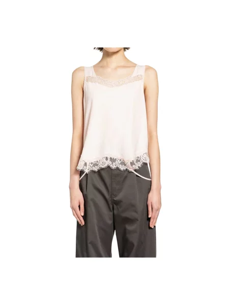 Top Mm6 Maison Margiela bez rękawów różowy