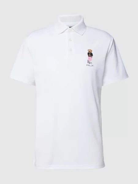 Koszulka polo z wyhaftowanym logo Polo Ralph Lauren białe