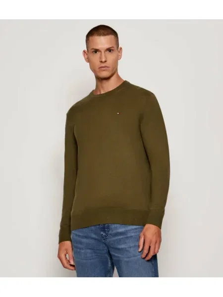 Tommy Hilfiger Pulover cu adaos de cașmir verde