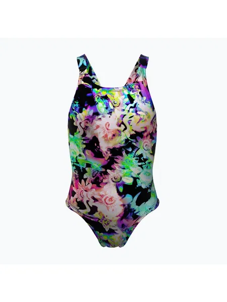 Dětské jednodílné plavky Nike Hydrastrong Multi Print Fastback rainbow