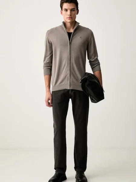 G-Star cardigan pentru bărbați din Core zip through maro