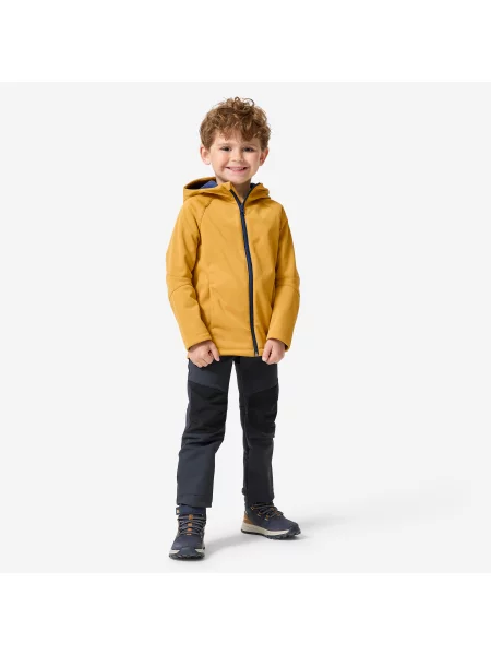 Kurtka softshell turystyczna dla dzieci Quechua niebieska