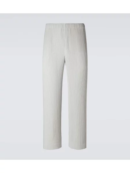 Plisované kalhoty Homme Plissé Issey Miyake šedé