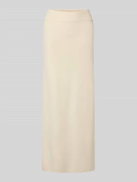 Długa spódnica maxi z mieszanki o kroju regular fit Comma biała