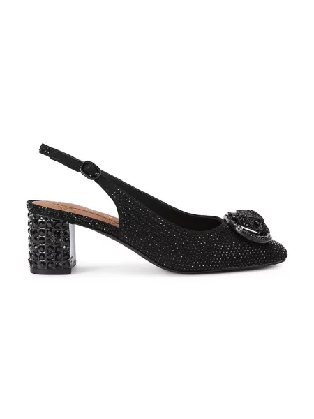Kurt Geiger London lodičky na Chelsea Block Sling Dr čierna