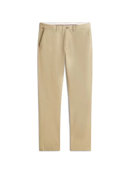 Pantaloni Tommy Hilfiger cu imagine maro