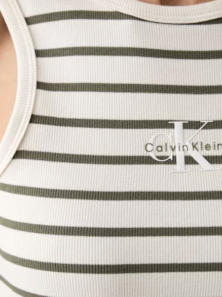 Calvin Klein Jeans рокля по тялото от с бежово