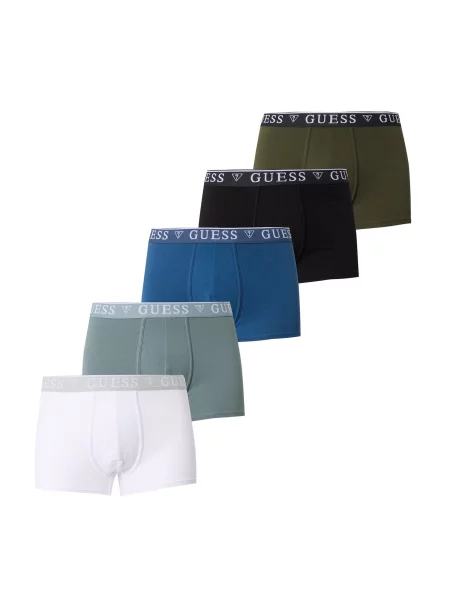 GUESS Boxeri albastru / kaki / verde mentă / negru alb