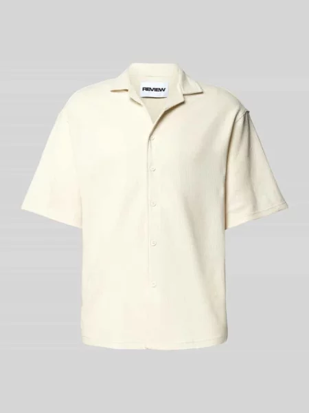 Koszula casualowa o kroju relaxed fit z fakturowanym wzorem Review