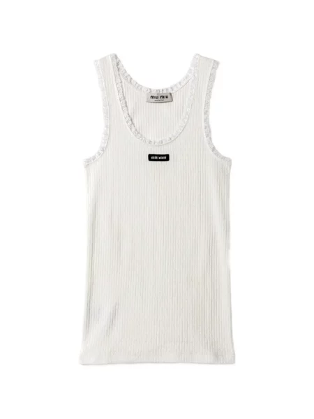 Top Miu Miu alb