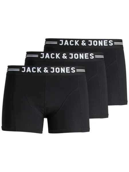 JACK & JONES Boxerky čierna
