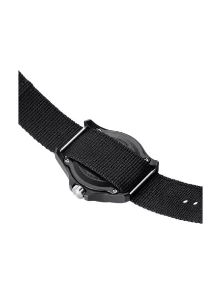 Lniany zegarek Luminox czarny