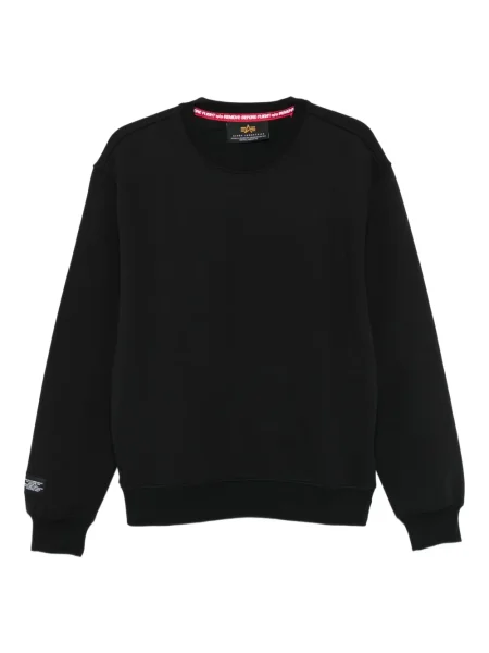Hanorac crewneck Alpha Industries negru