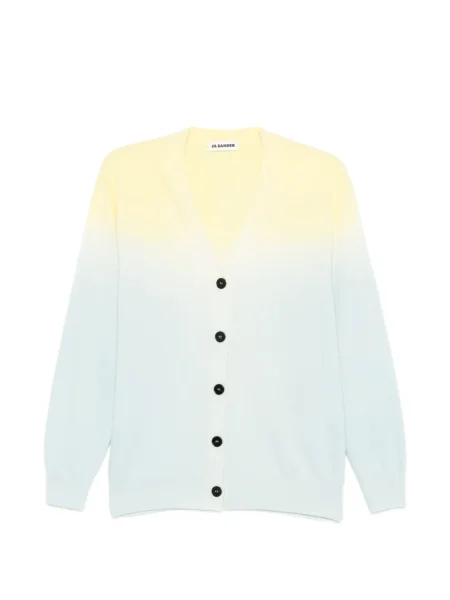 Cardigan Jil Sander cu gradient albastru