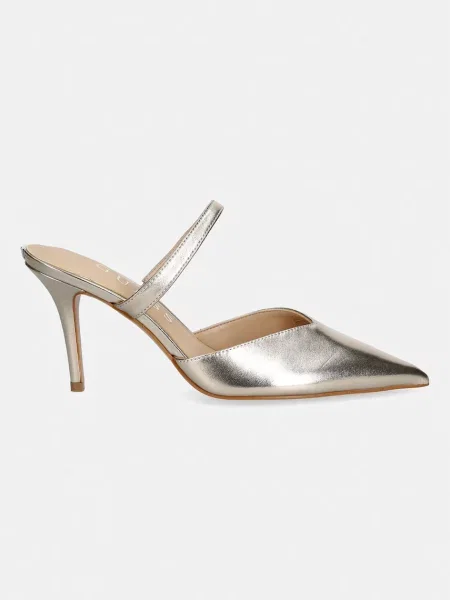 Papuci Guess din piele cu toc înalt